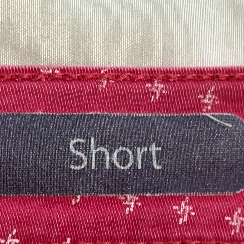 Gloria Vanderbilt Gabrielle Shorts Pink White Starburst Print Cotton Stretch 16 - Picture 10 of 12